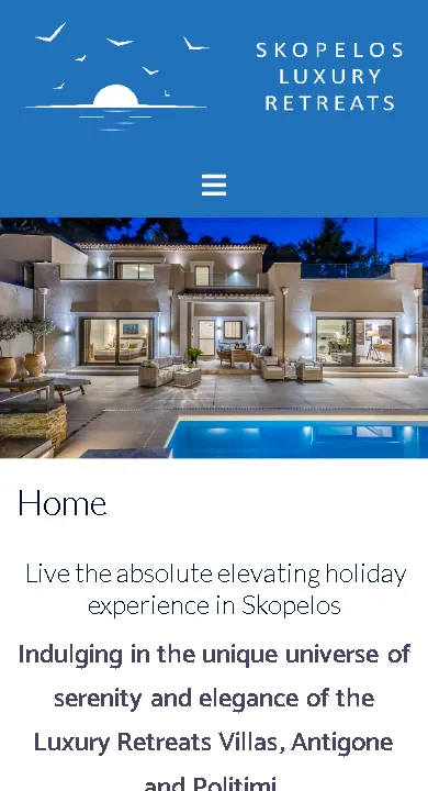 Home page on a phone